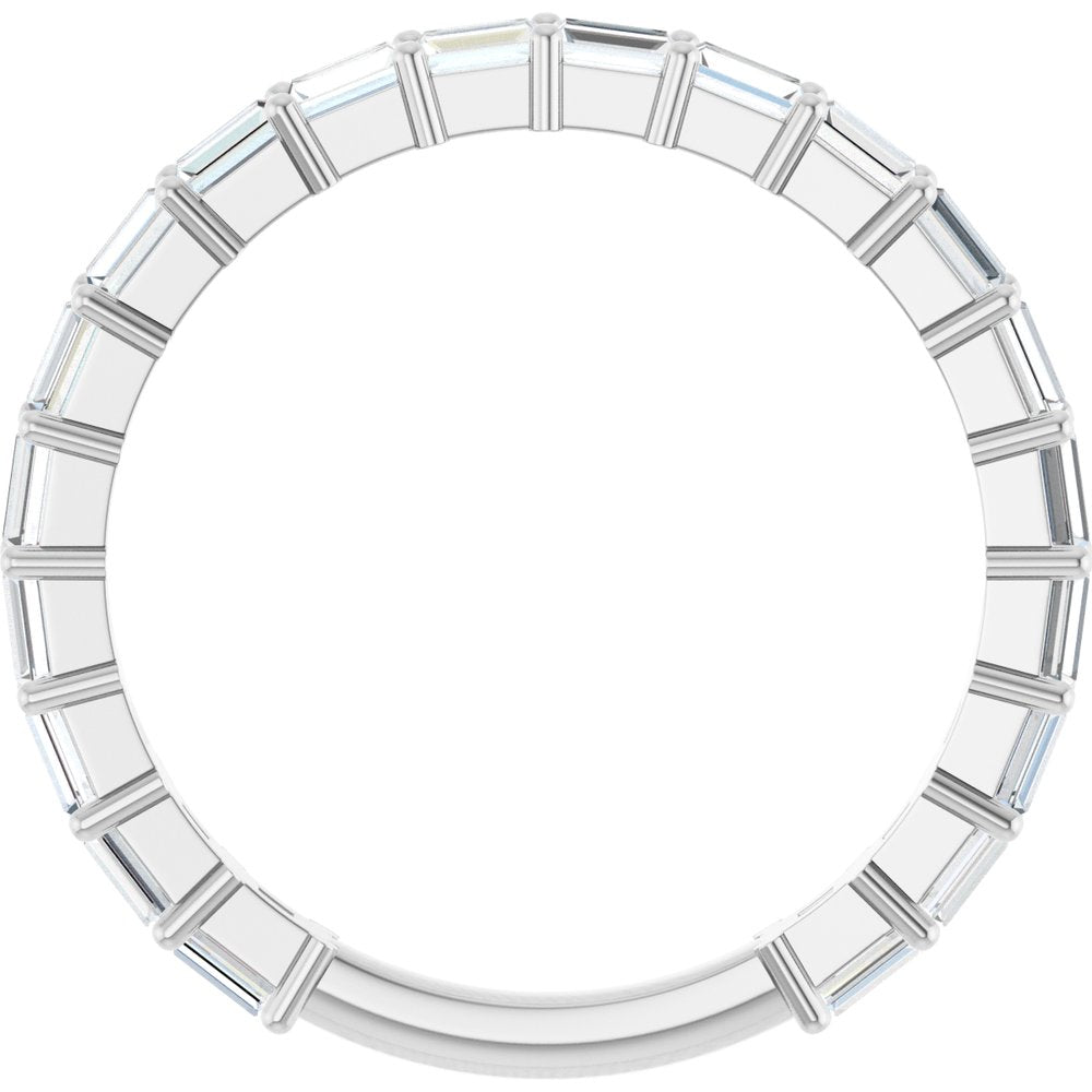 14K White Gold 5/8 CTW Natural Diamond Anniversary Band