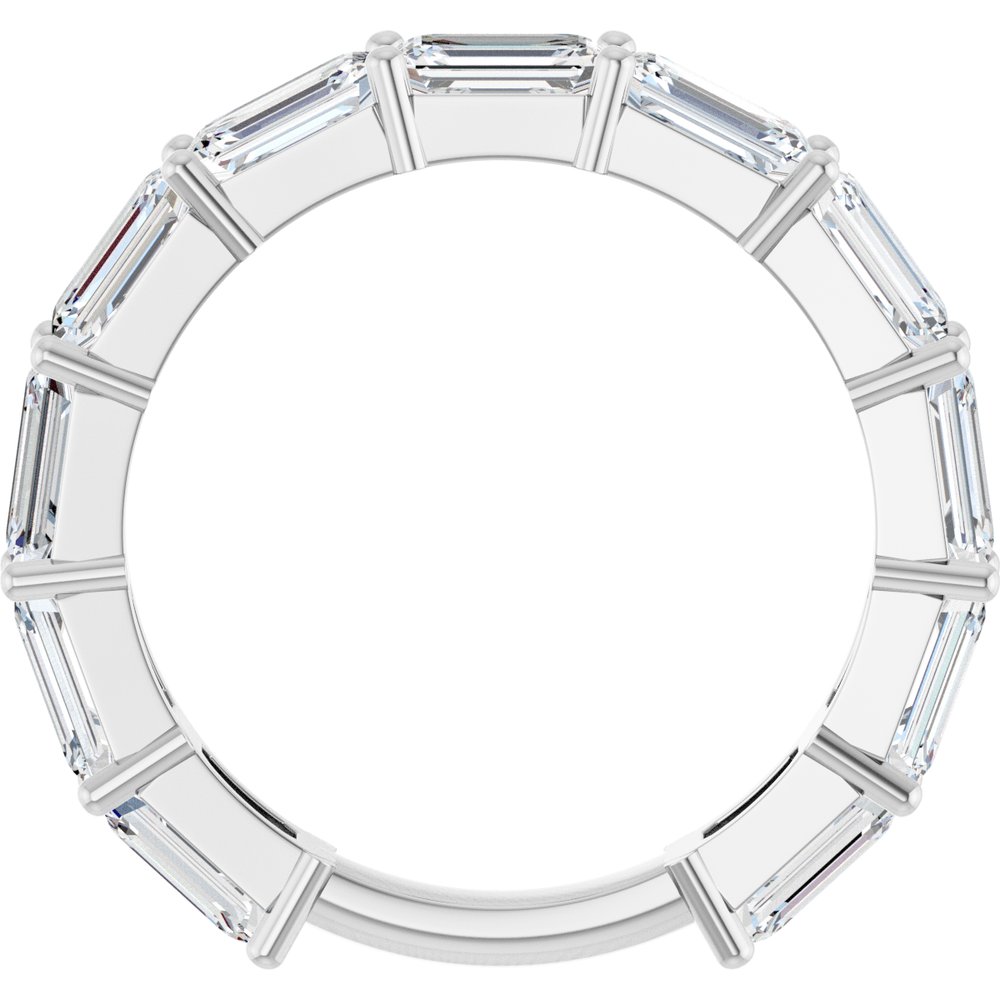 14K White Gold 3 3/8 CTW Lab-Grown Diamond Anniversary Band
