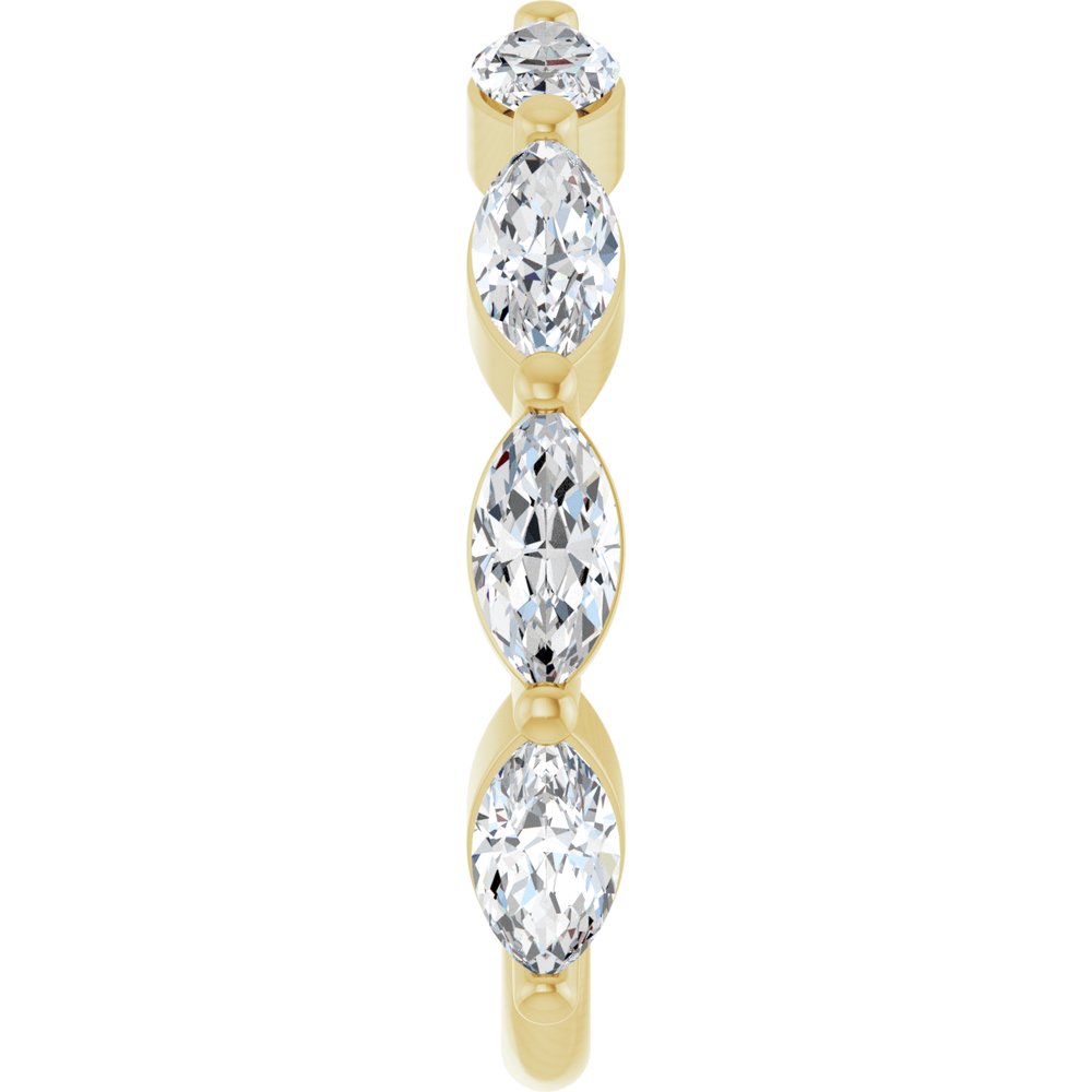 14K Yellow Gold 2 CTW Lab-Grown Diamond Anniversary Band