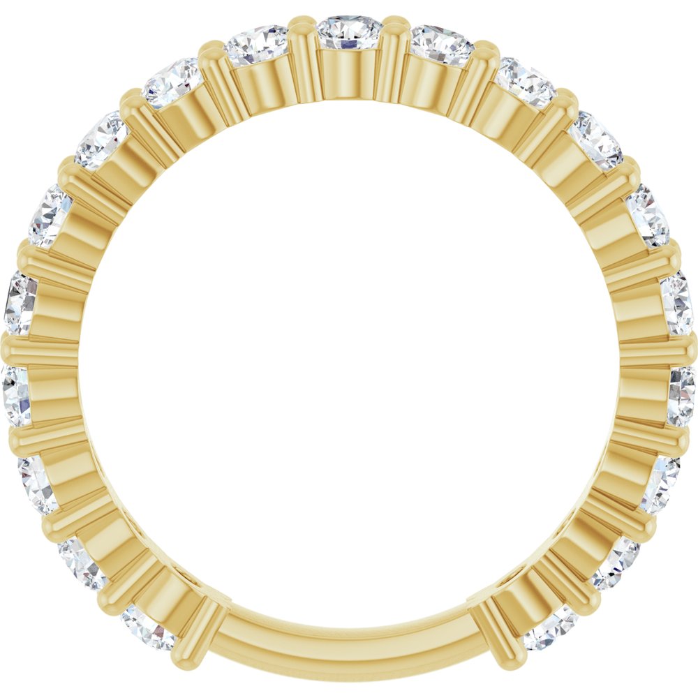 14K Yellow Gold 1 1/3 CTW Lab-Grown Diamond Anniversary Band