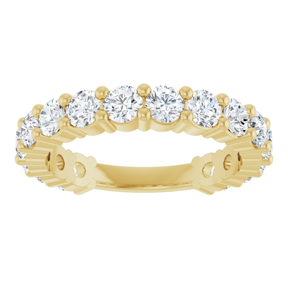 14K Yellow Gold 1 9/10 CTW Lab-Grown Diamond Anniversary Band