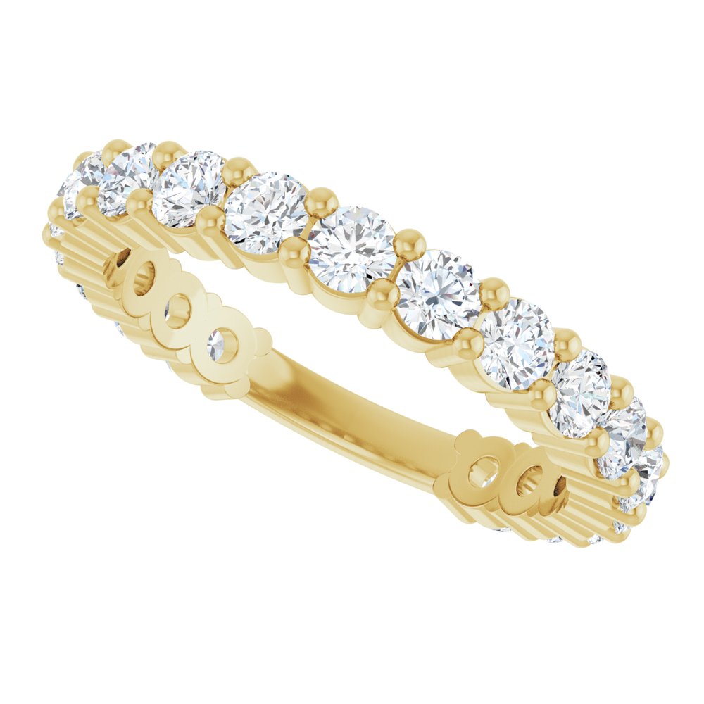 14K Yellow Gold 1 1/3 CTW Lab-Grown Diamond Anniversary Band