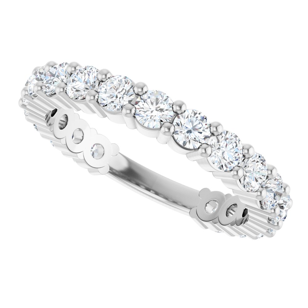 14K White Gold 1 1/3 CTW Lab-Grown Diamond Anniversary Band