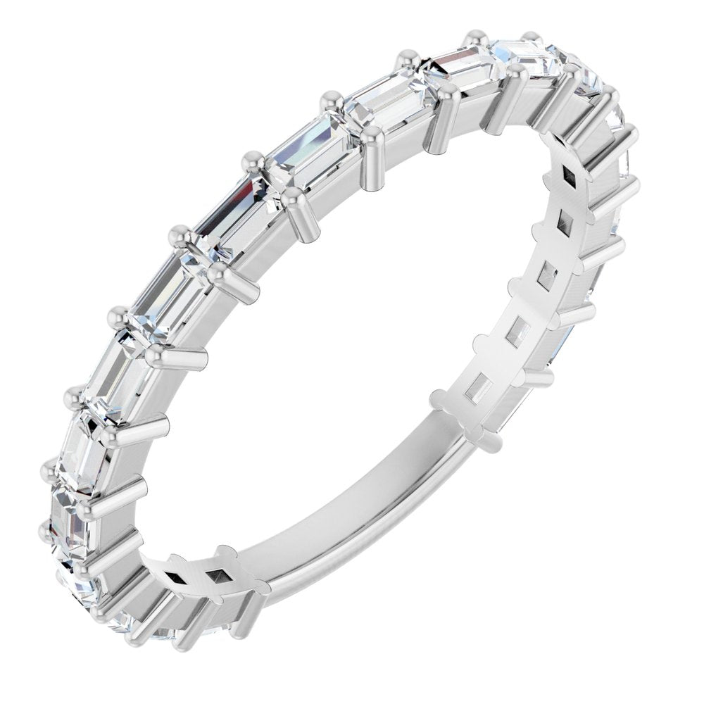 14K White Gold 5/8 CTW Natural Diamond Anniversary Band