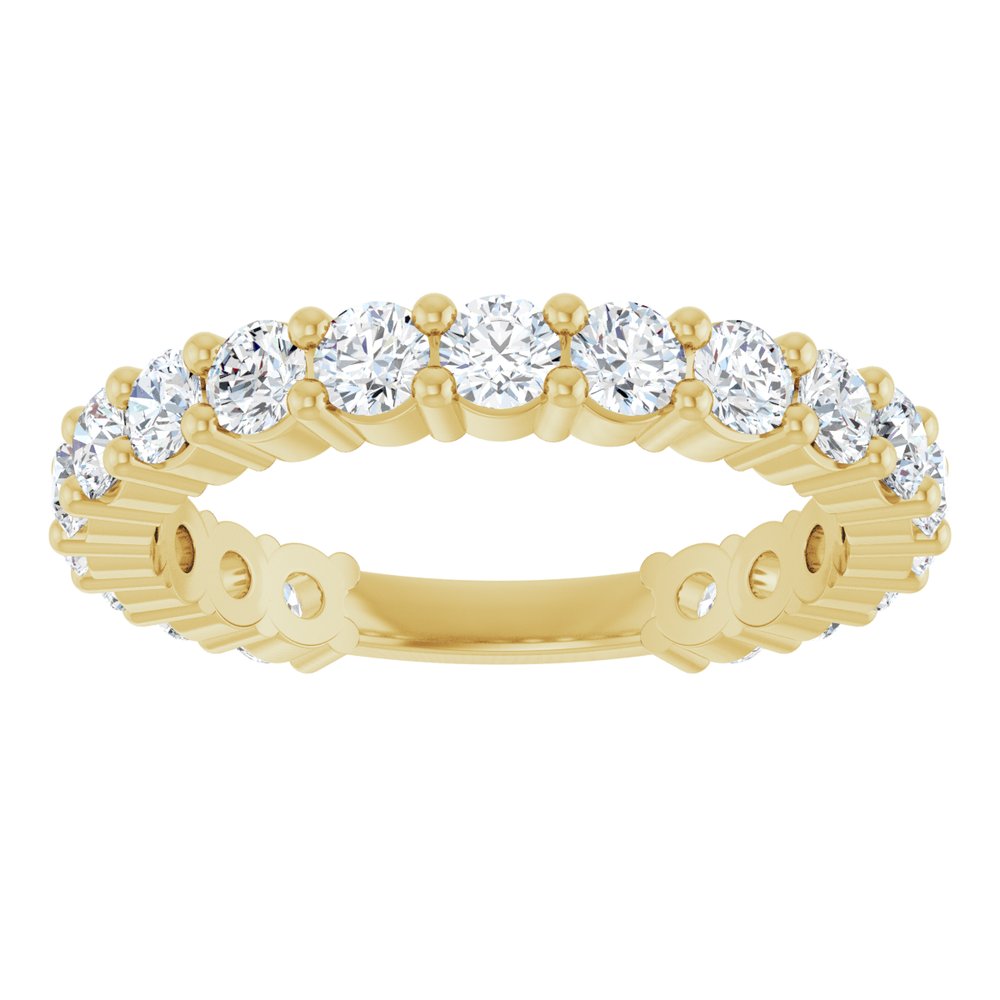 14K Yellow Gold 1 1/3 CTW Lab-Grown Diamond Anniversary Band