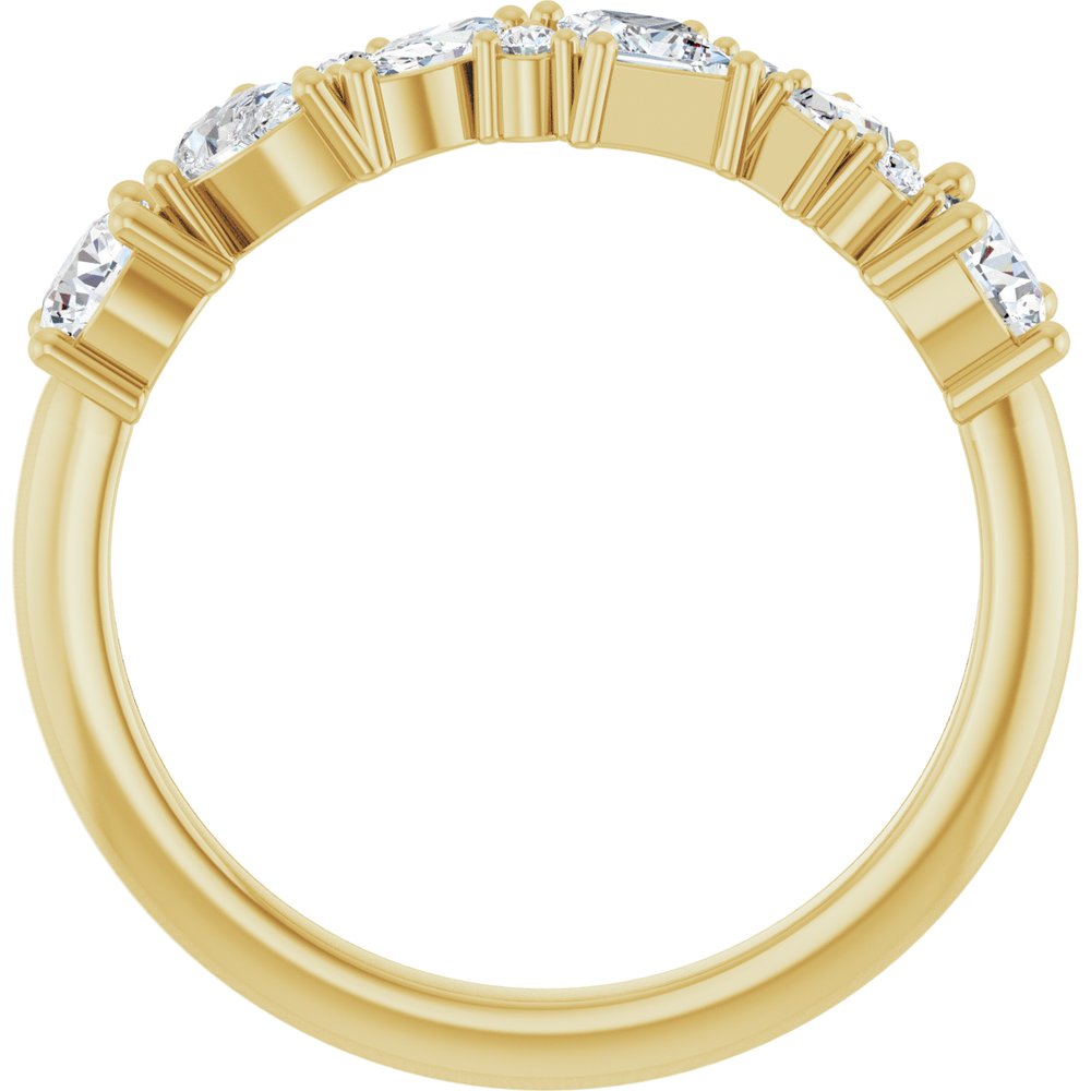 14K Yellow 7/8 CTW Lab-Grown Diamond Anniversary Band