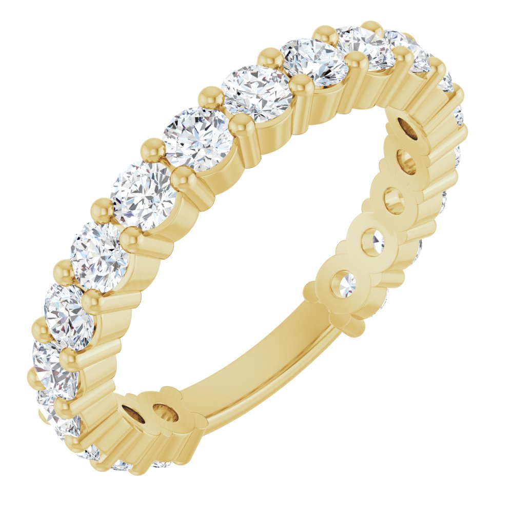 14K Yellow Gold 1 1/3 CTW Lab-Grown Diamond Anniversary Band
