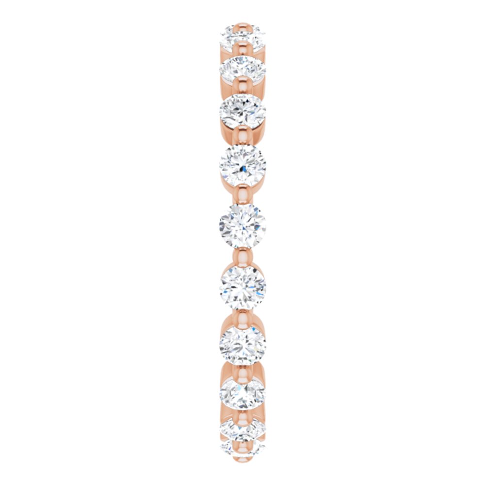 14K Rose Gold 3/4 CTW Natural Diamond Eternity Band