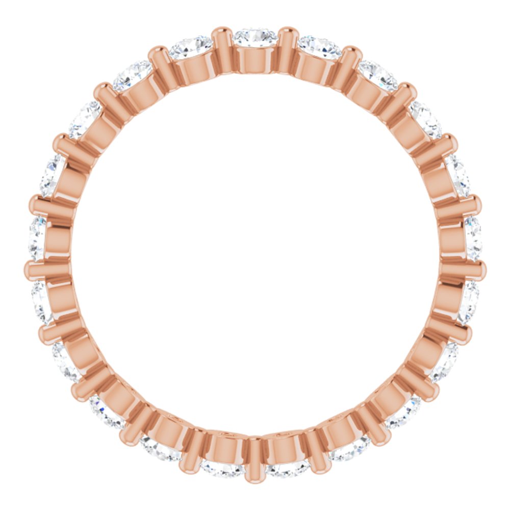 14K Rose Gold 3/4 CTW Natural Diamond Eternity Band