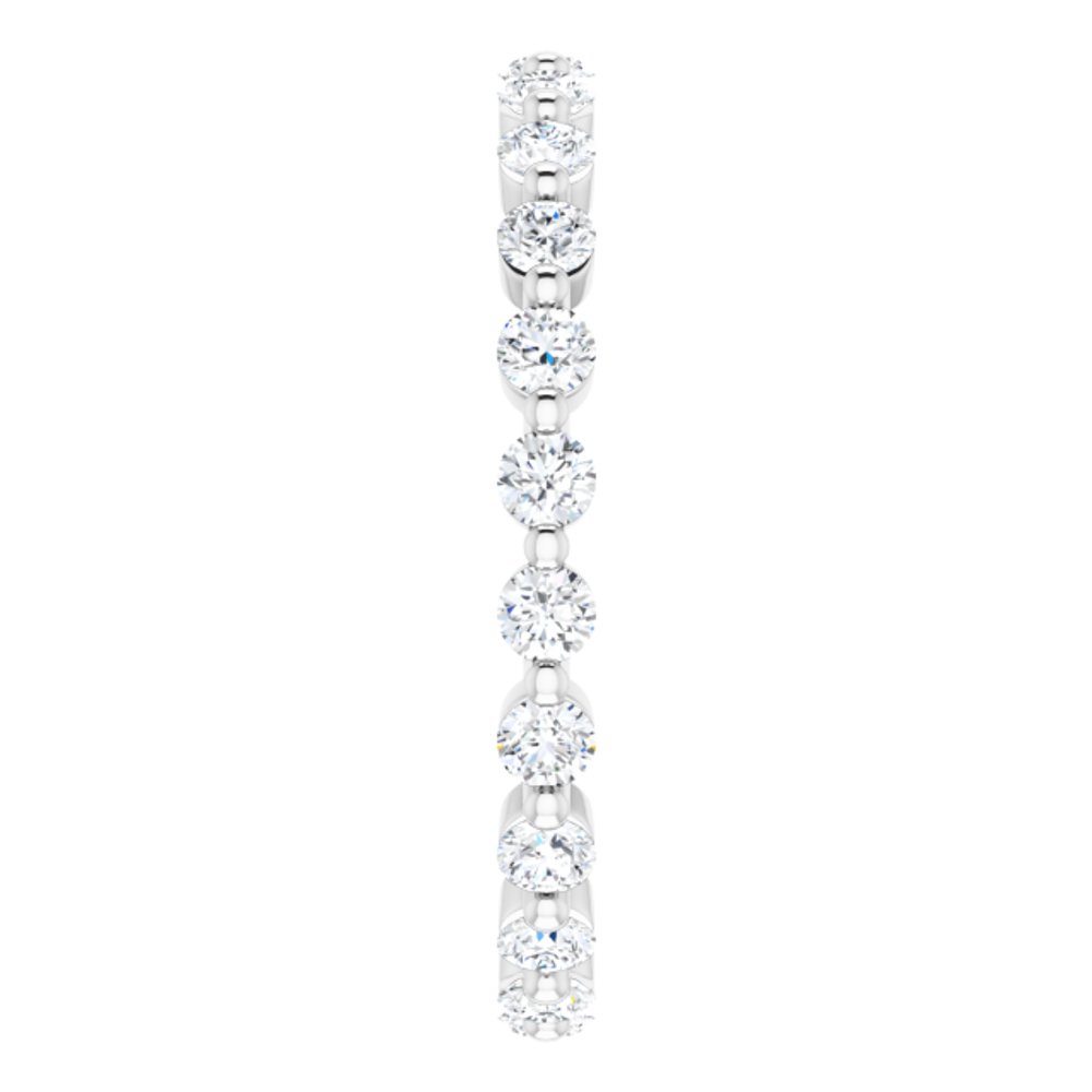 14K White Gold 5/8 CTW Natural Diamond Eternity Band