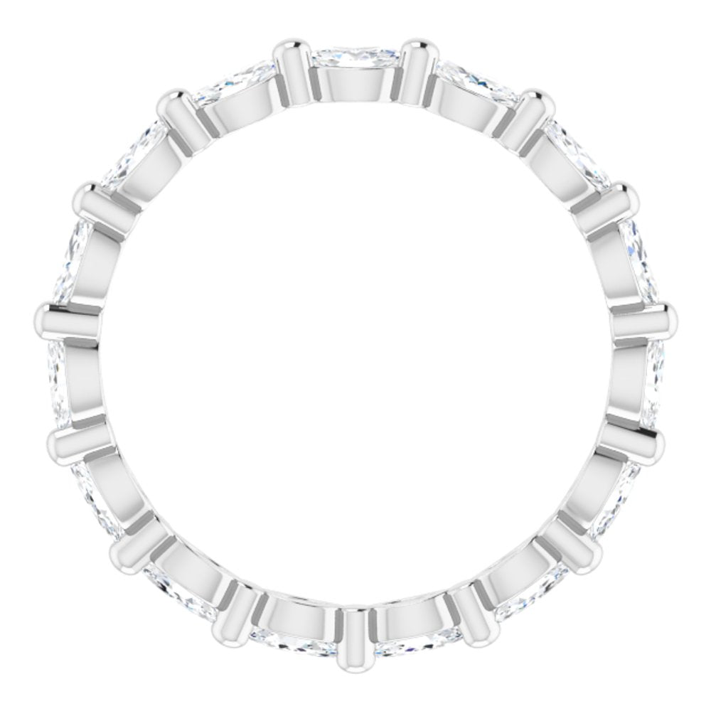 Platinum 5/8 CTW Natural Diamond Eternity Band