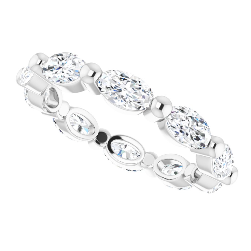 14K White Gold 1 9/10 CTW Lab-Grown Diamond Eternity Band