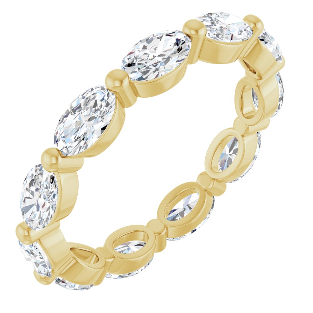 14K Yellow Gold 2 1/2 CTW Natural Diamond Eternity Band