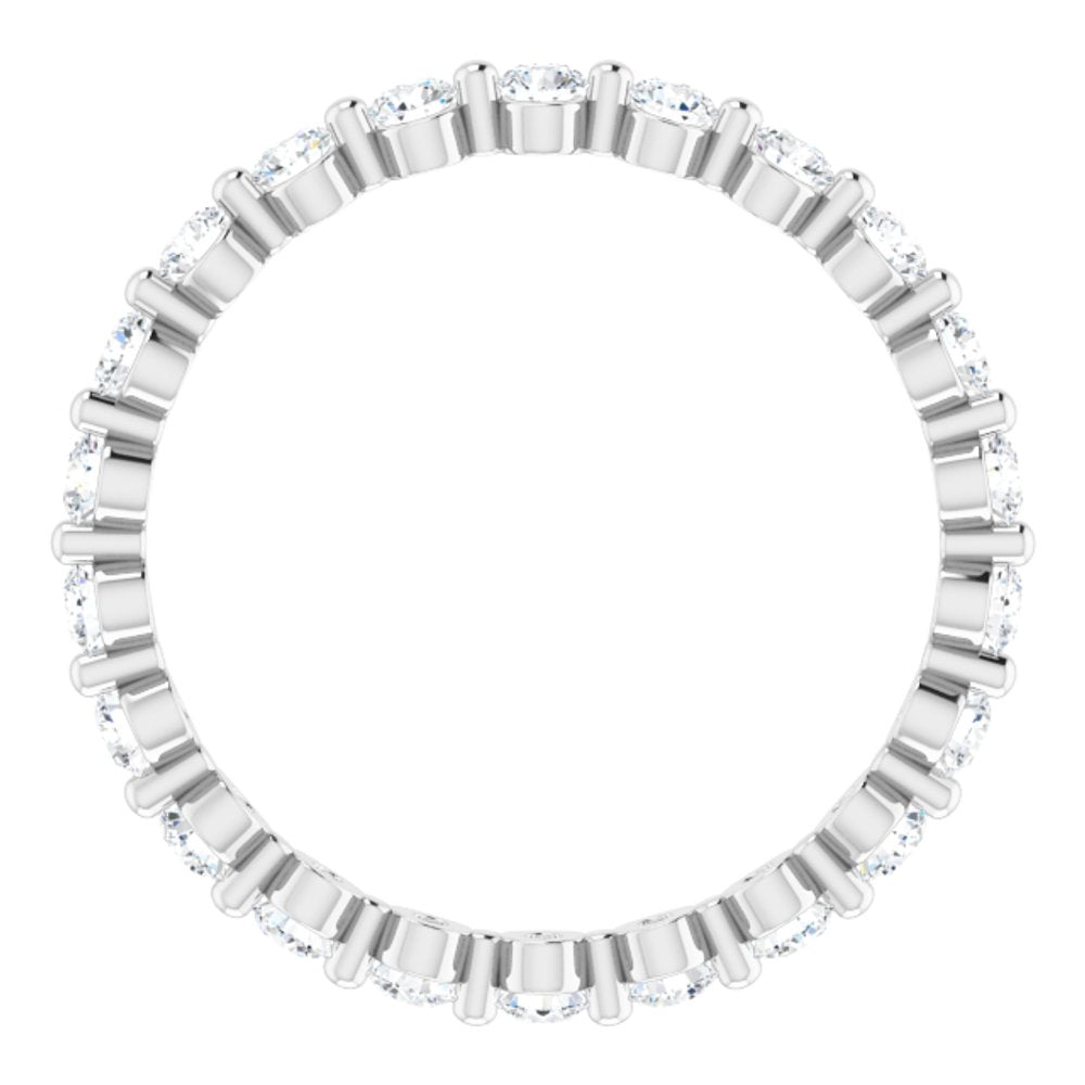 14K White Gold 5/8 CTW Natural Diamond Eternity Band