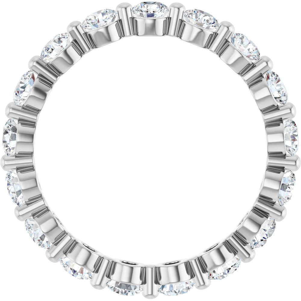 14K White 1 3/4 CTW Natural Diamond Eternity Band