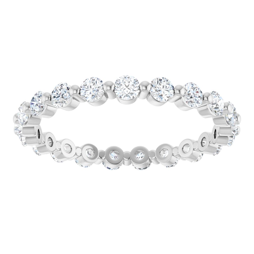 14K White Gold 3/4 CTW Lab-Grown Diamond Eternity Band