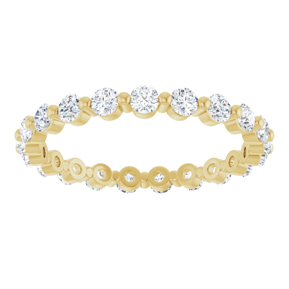 14K Yellow Gold 7/8 CTW Lab-Grown Diamond Eternity Band