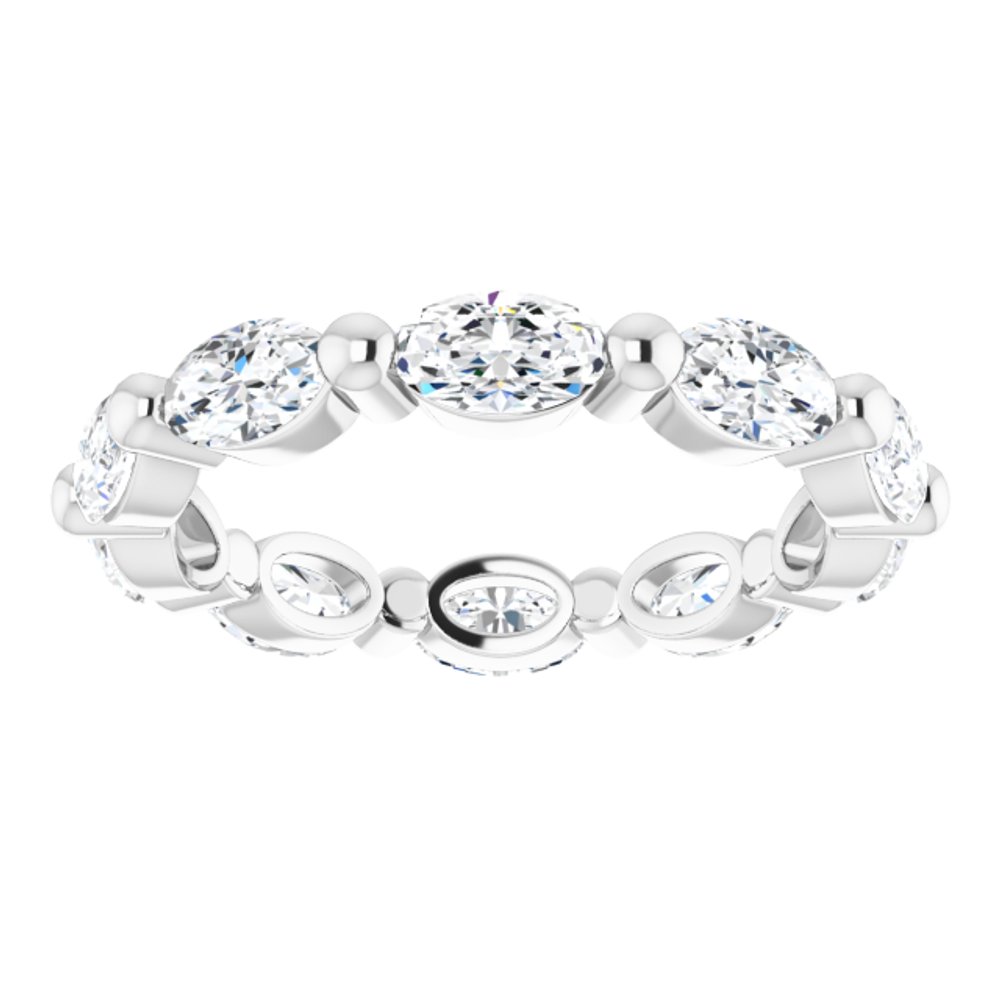 14K White Gold 2 1/2 CTW Natural Diamond Eternity Band