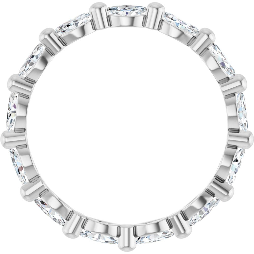 14K White Gold 3/4 CTW Lab-Grown Diamond Eternity Band