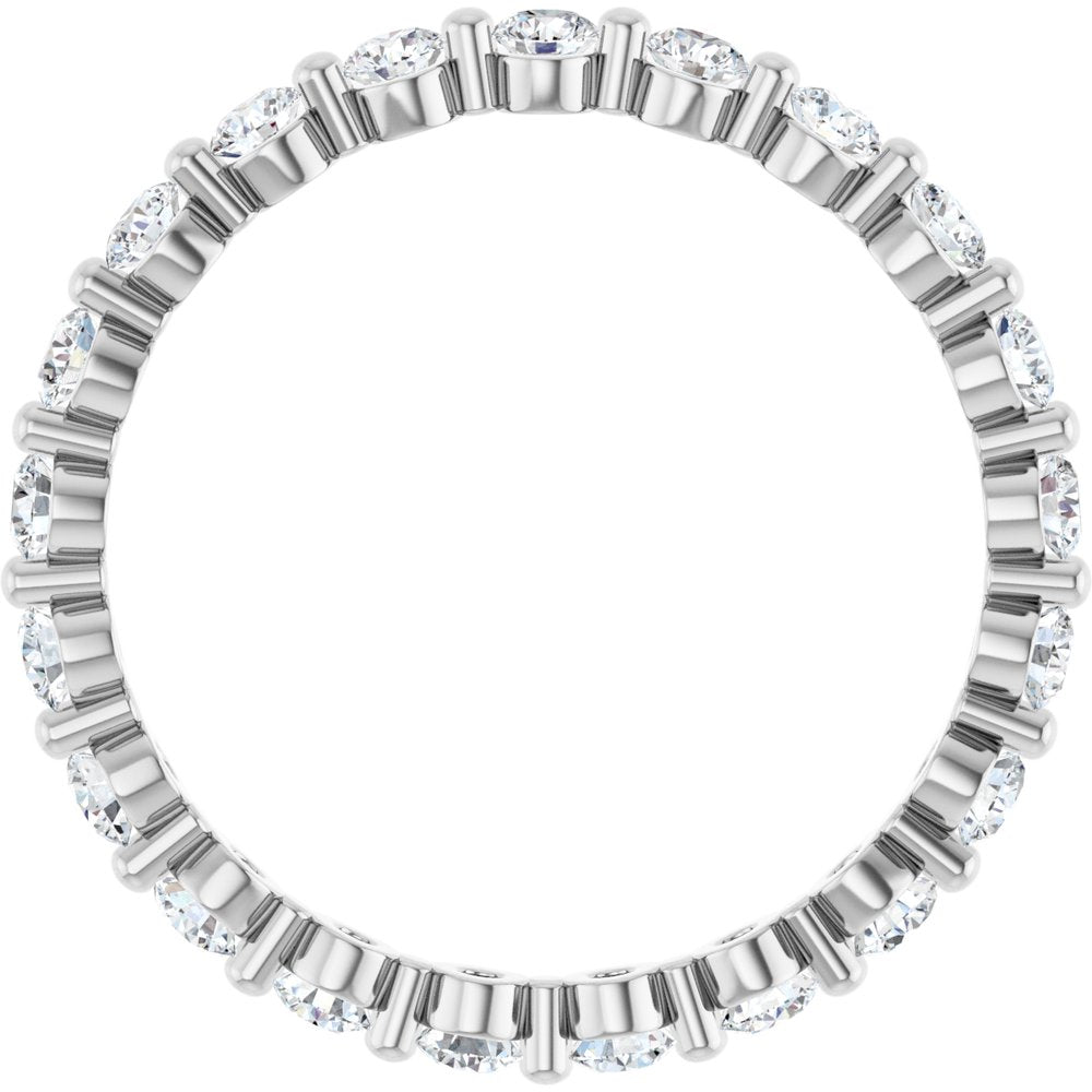 14K White Gold 3/4 CTW Lab-Grown Diamond Eternity Band