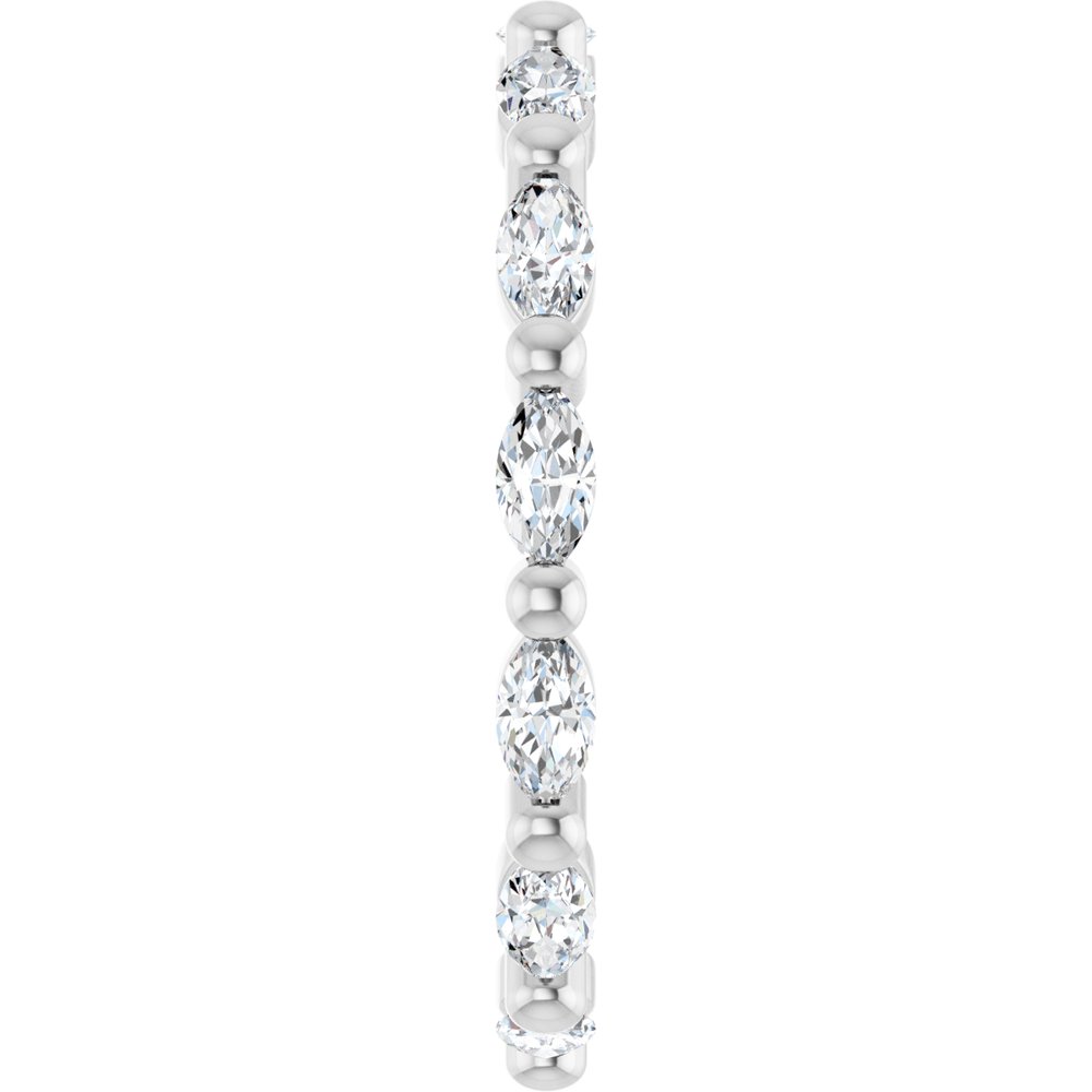 14K White Gold 3/4 CTW Lab-Grown Diamond Eternity Band