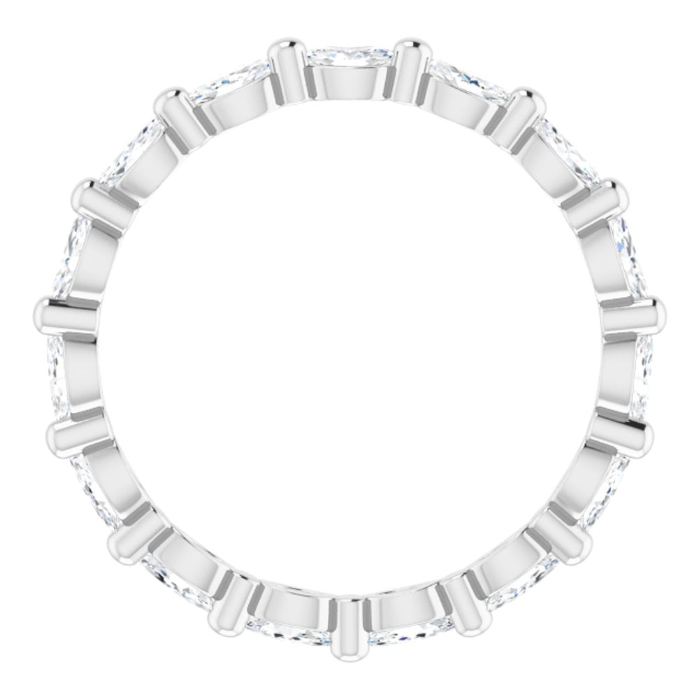 14K White 5/8 CTW Natural Diamond Eternity Band