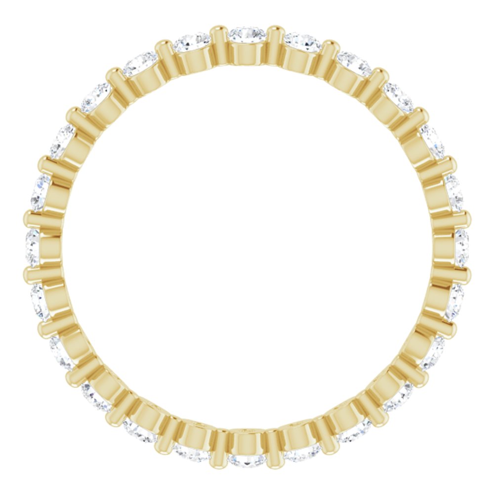 14K Yellow 5/8 CTW Natural Diamond Eternity Band