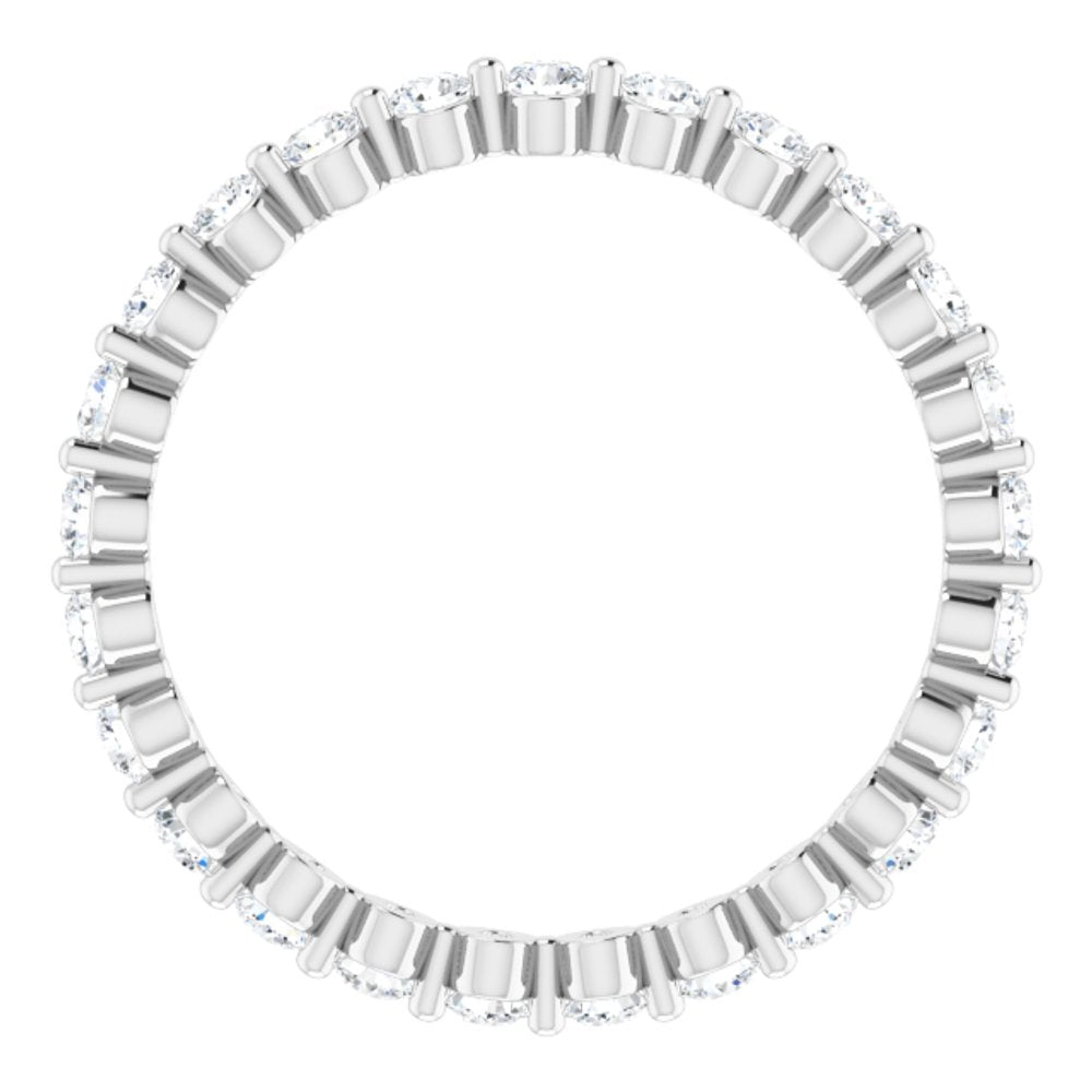 14K White 1/2 CTW Natural Diamond Eternity Band
