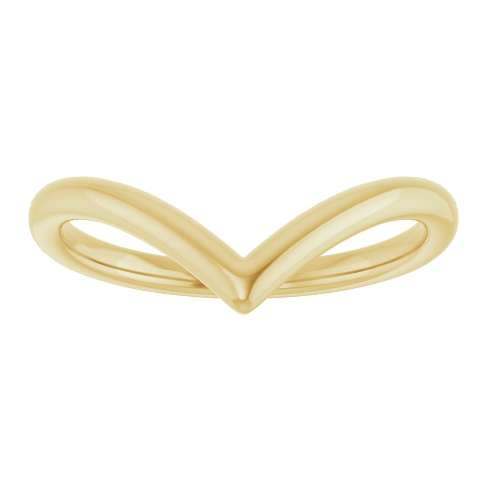 14K Yellow Contour Band