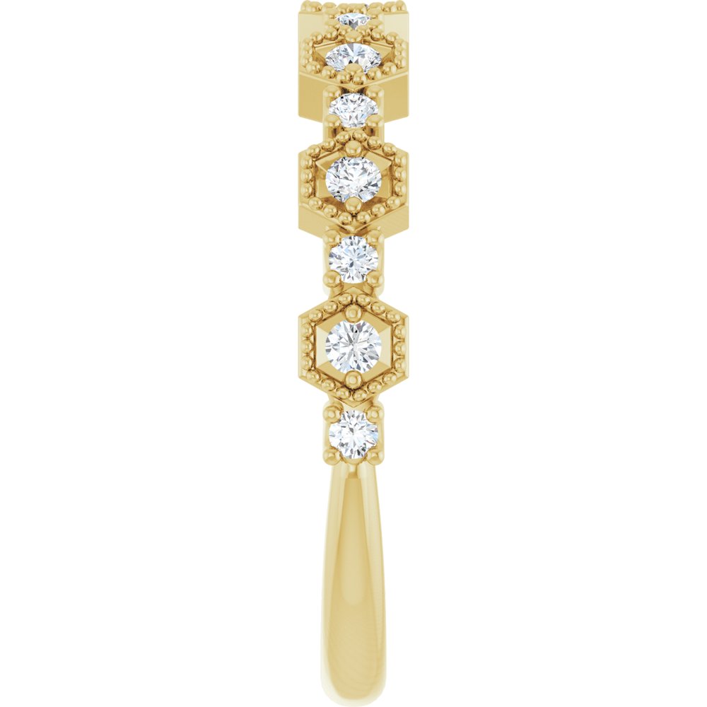 14K Yellow 1/4 CTW Natural Diamond Anniversary Band