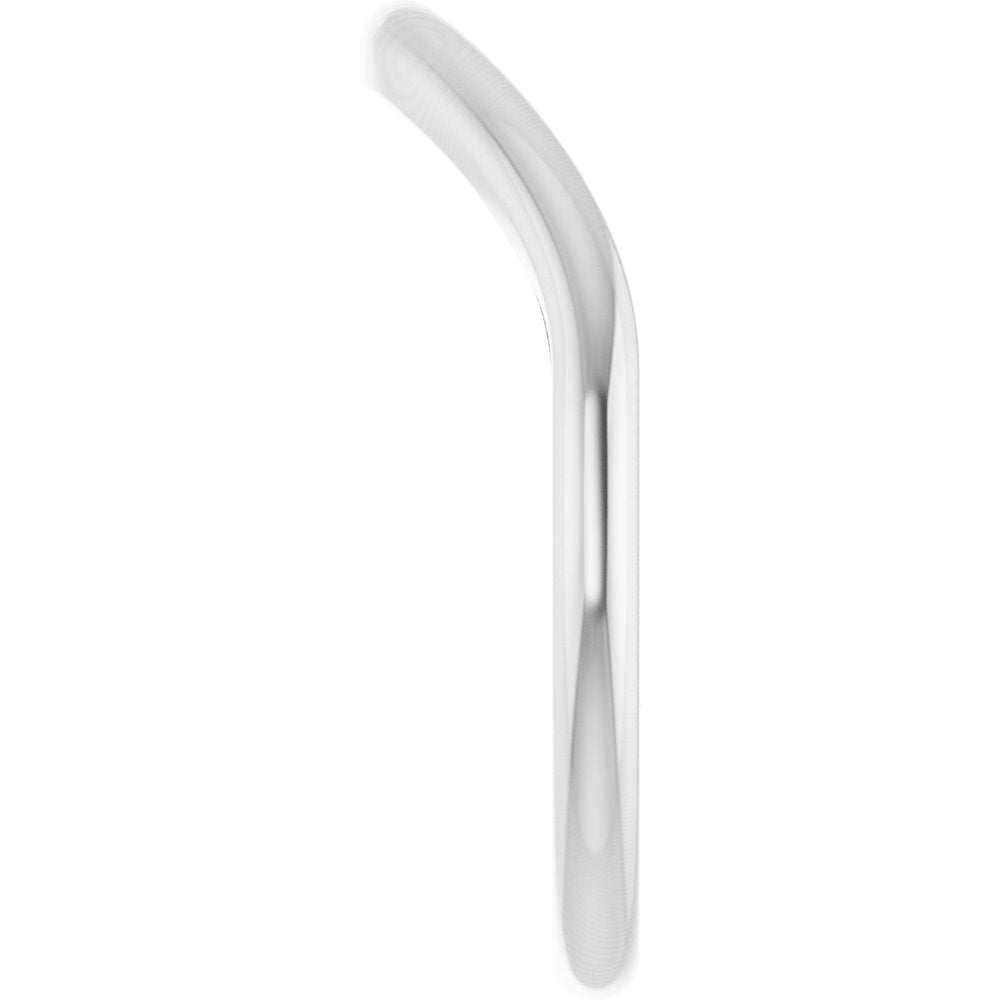10K White 1.9 mm Contour Band