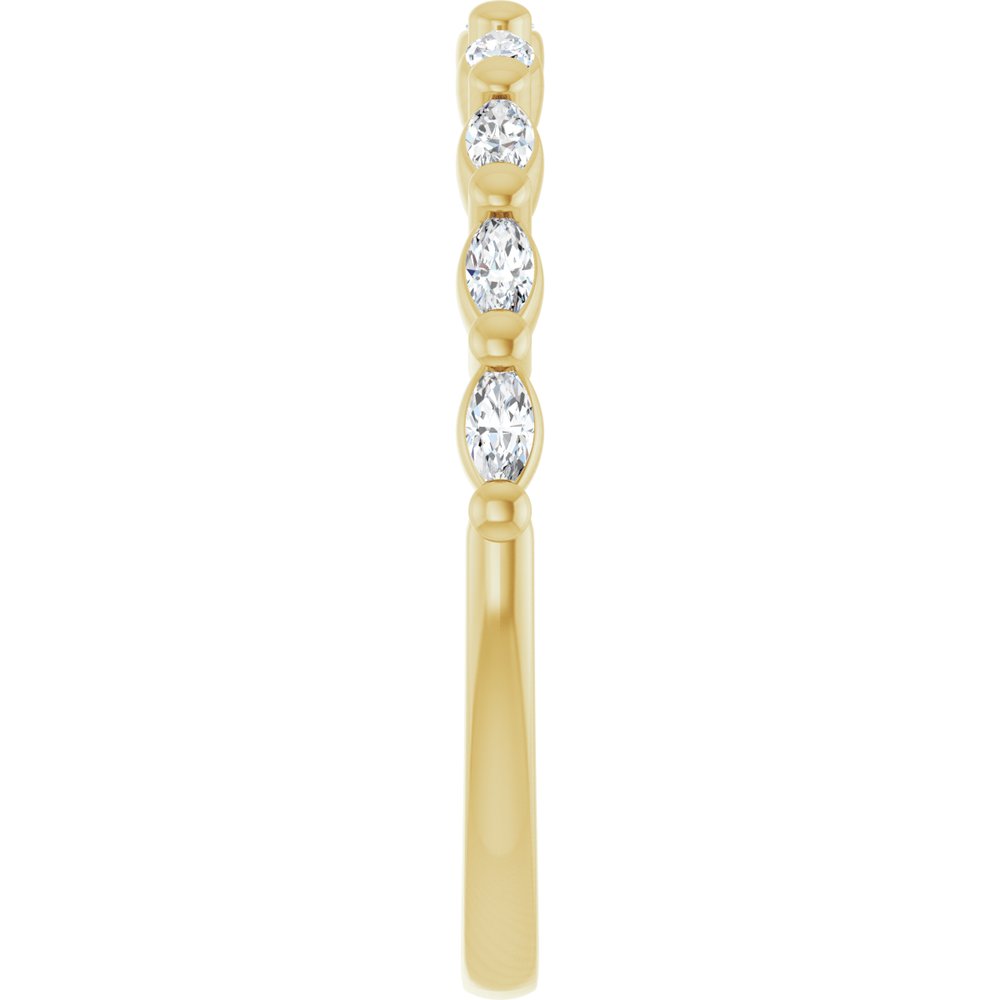 14K Yellow 1/5 CTW Natural Diamond Anniversary Band