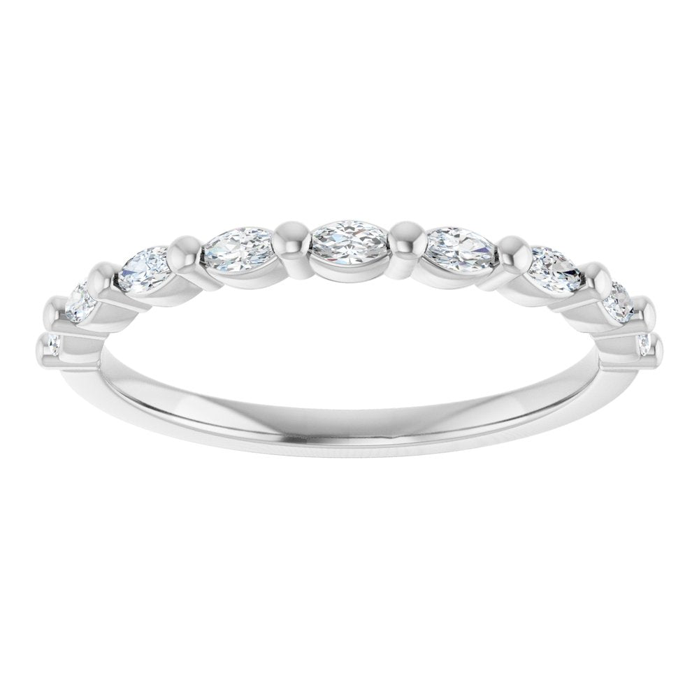 14K White 1/5 CTW Natural Diamond Anniversary Band