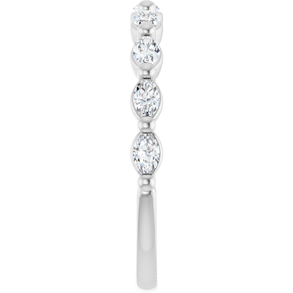 14K White Gold 1/2 CTW Lab-Grown Diamond Anniversary Band