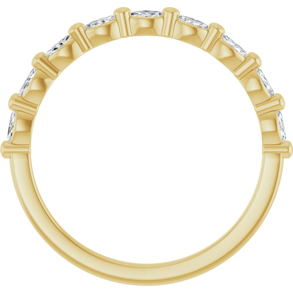 14K Yellow Gold 1/5 CTW Natural Diamond Anniversary Band