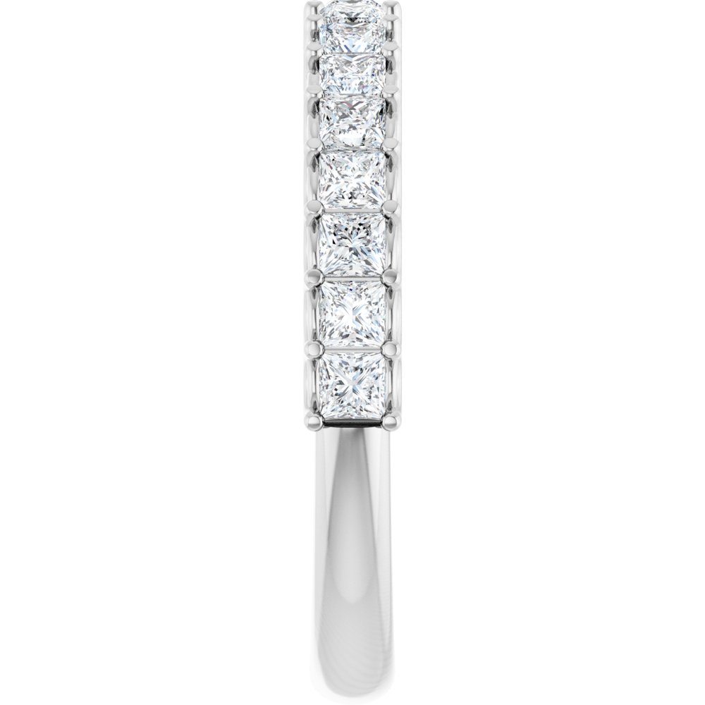 14K White 7/8 CTW Natural Diamond Anniversary Band