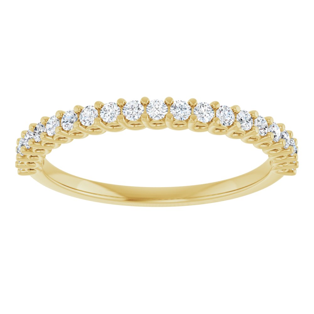 14K Yellow 1/4 CTW Natural Diamond Anniversary Band