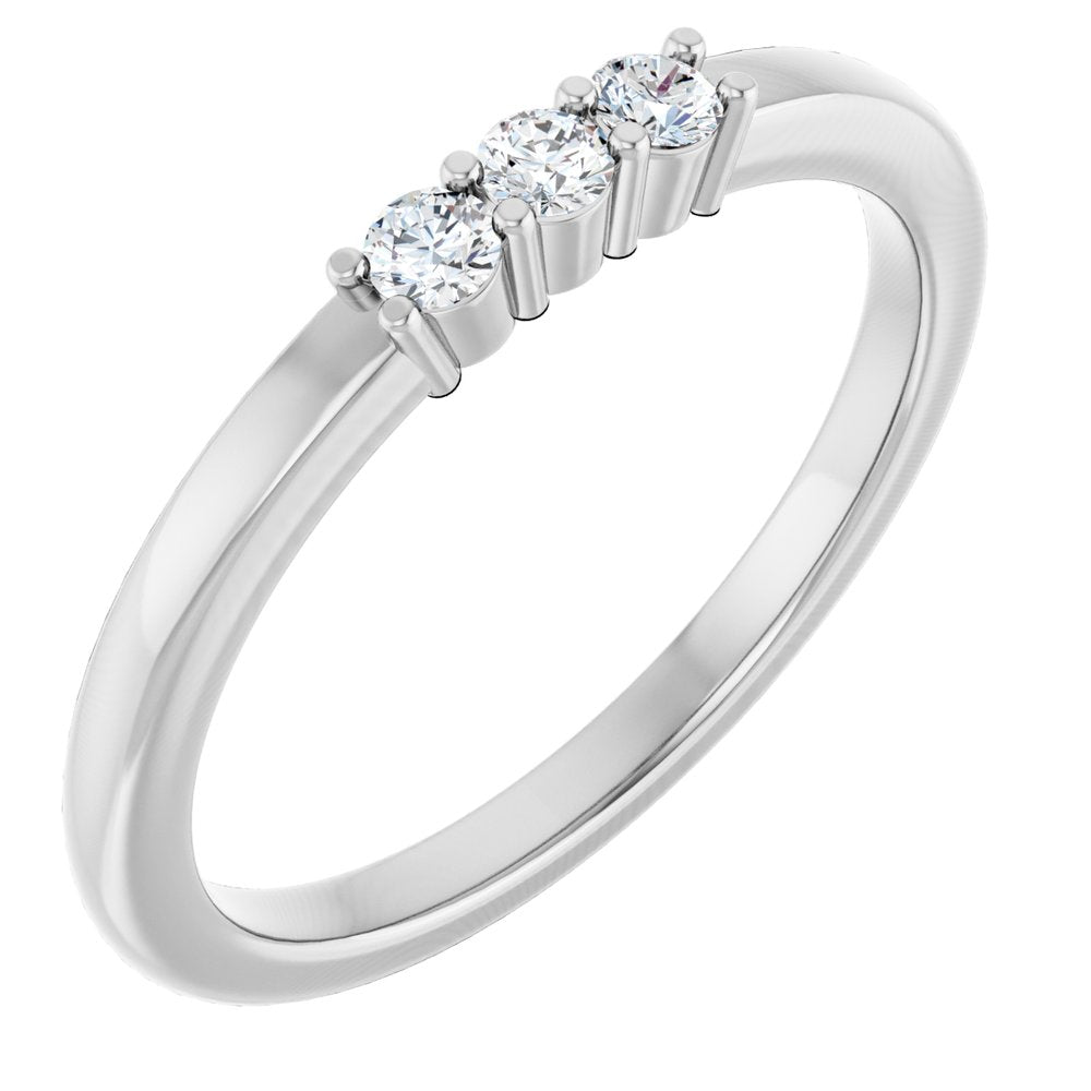 14K White Gold 1/6 CTW Lab-Grown Diamond Anniversary Band