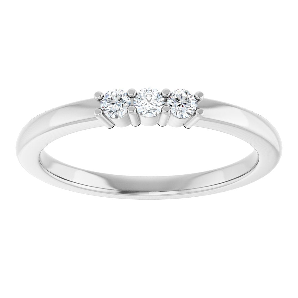 14K White Gold 1/6 CTW Lab-Grown Diamond Anniversary Band