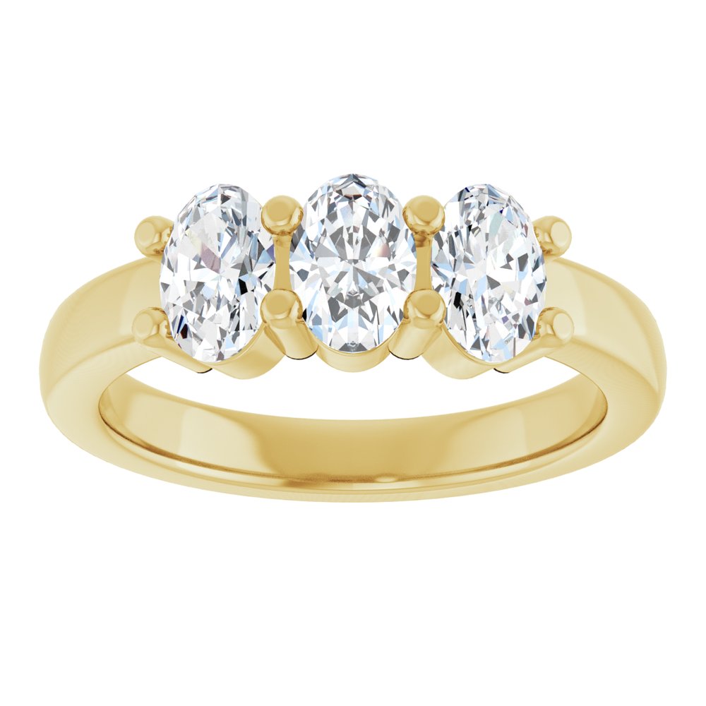 14K Yellow Gold 1 1/8 CTW Lab-Grown Diamond Anniversary Band