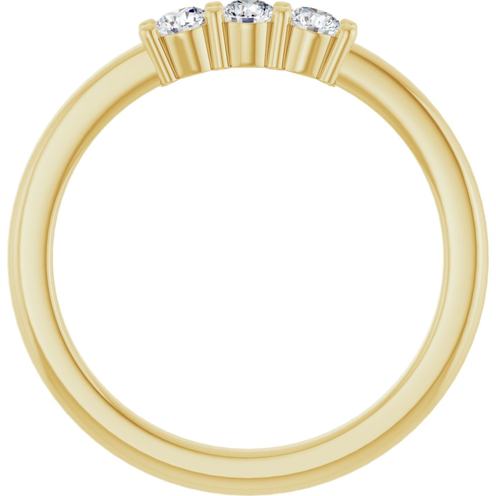 14K Yellow Gold 1/4 CTW Natural Diamond Anniversary Band