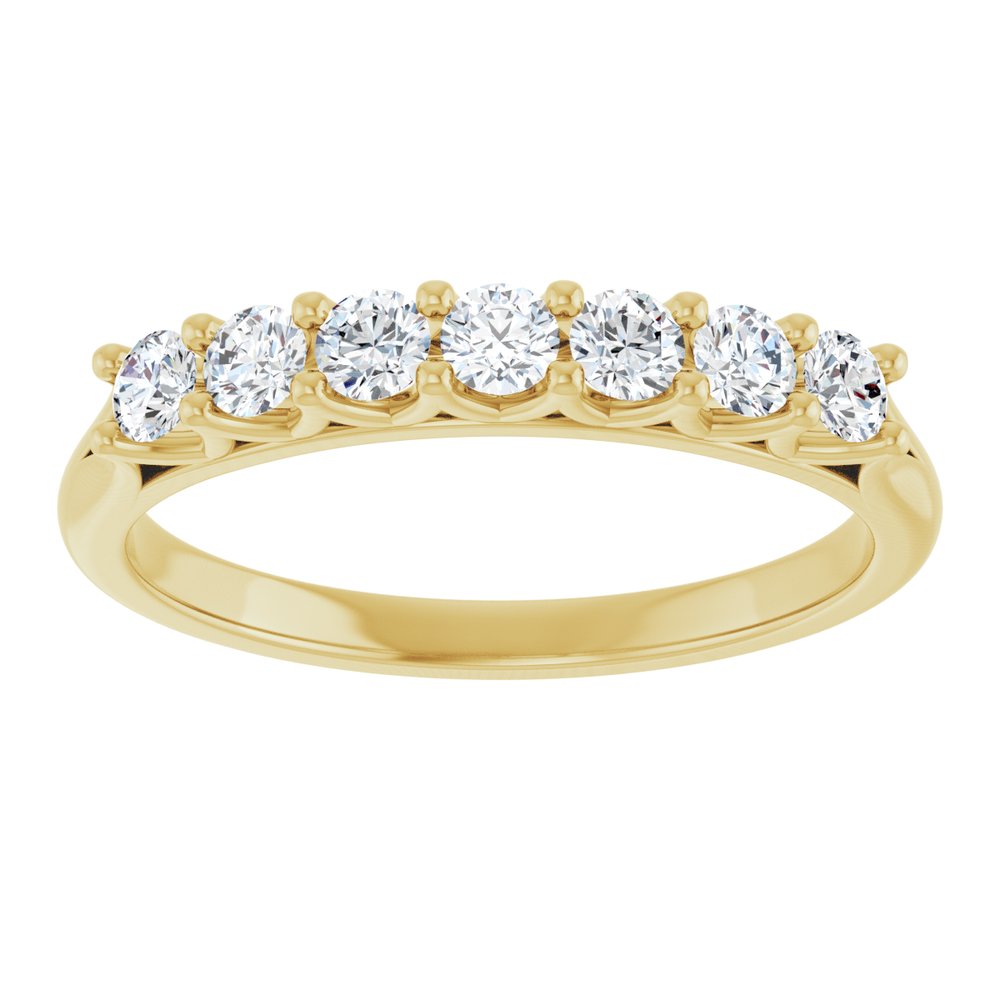 14K Yellow Gold 3/8 CTW Lab-Grown Diamond Anniversary Band