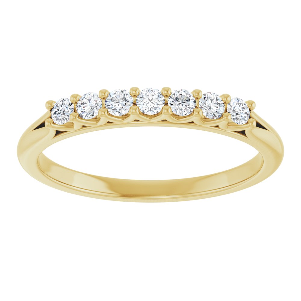 14K Yellow Gold 1/5 CTW Natural Diamond Anniversary Band