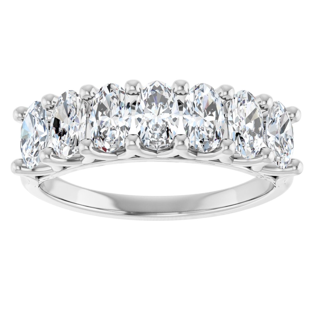 14K White Gold 1 1/3 CTW Lab-Grown Diamond Anniversary Band