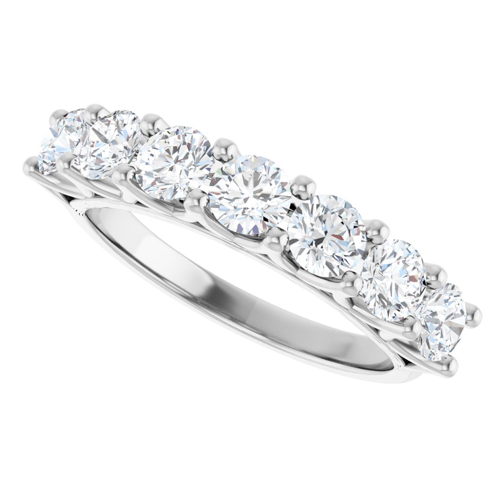 14K White Gold 1 1/3 CTW Lab-Grown Diamond Anniversary Band