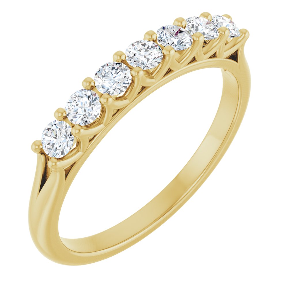 14K Yellow Gold 3/8 CTW Lab-Grown Diamond Anniversary Band