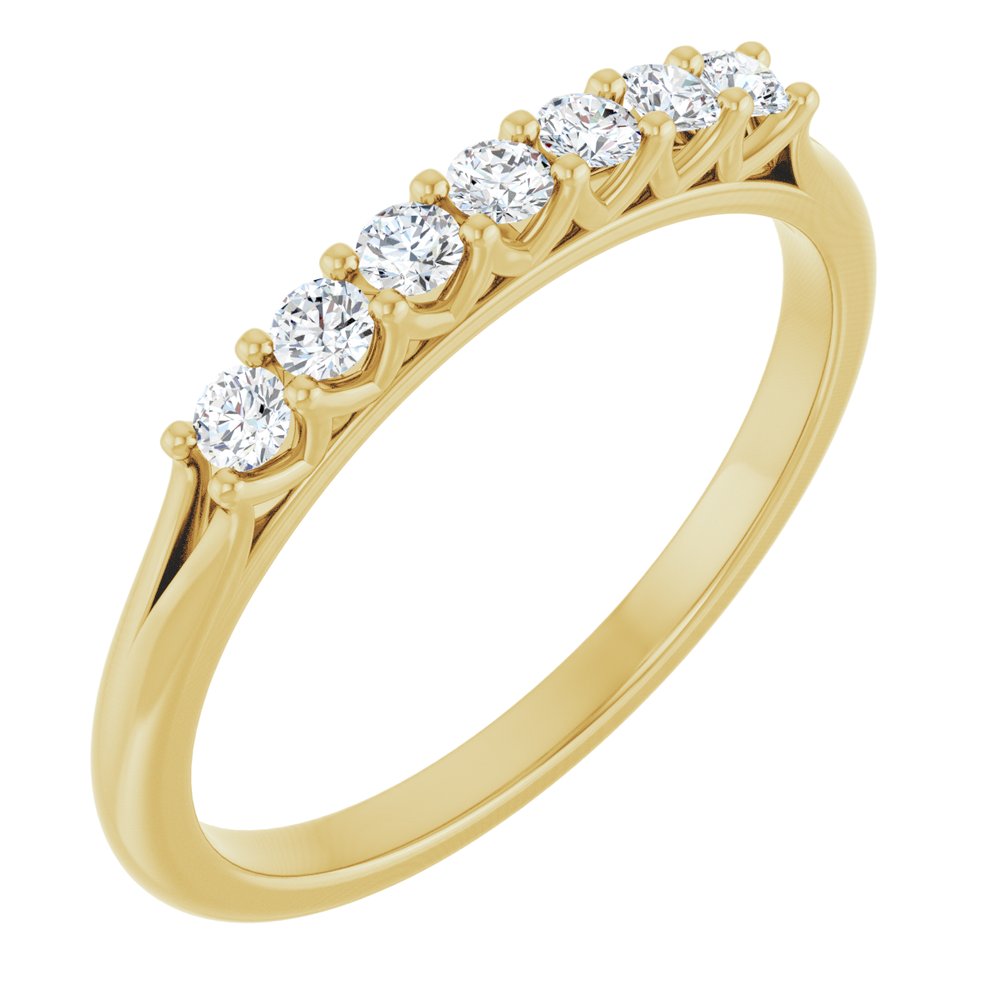 14K Yellow Gold 1/5 CTW Natural Diamond Anniversary Band