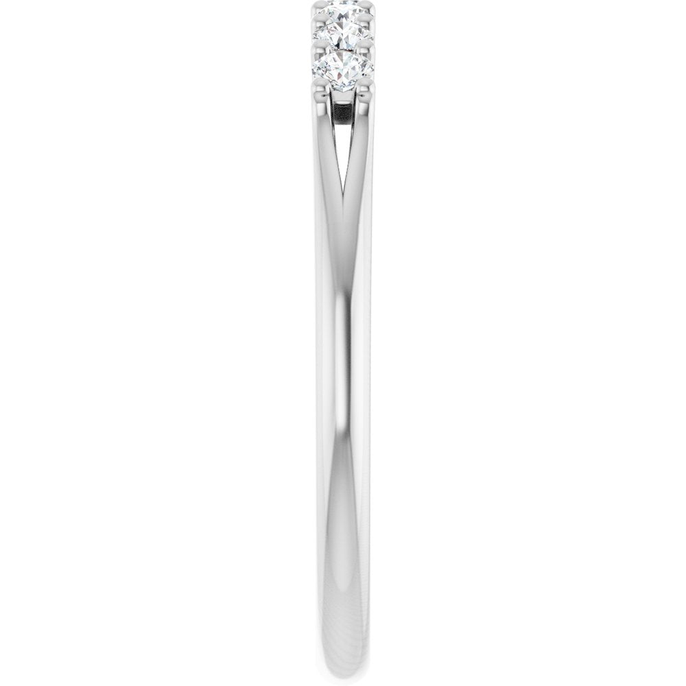 Platinum 1/5 CTW Natural Diamond Anniversary Band