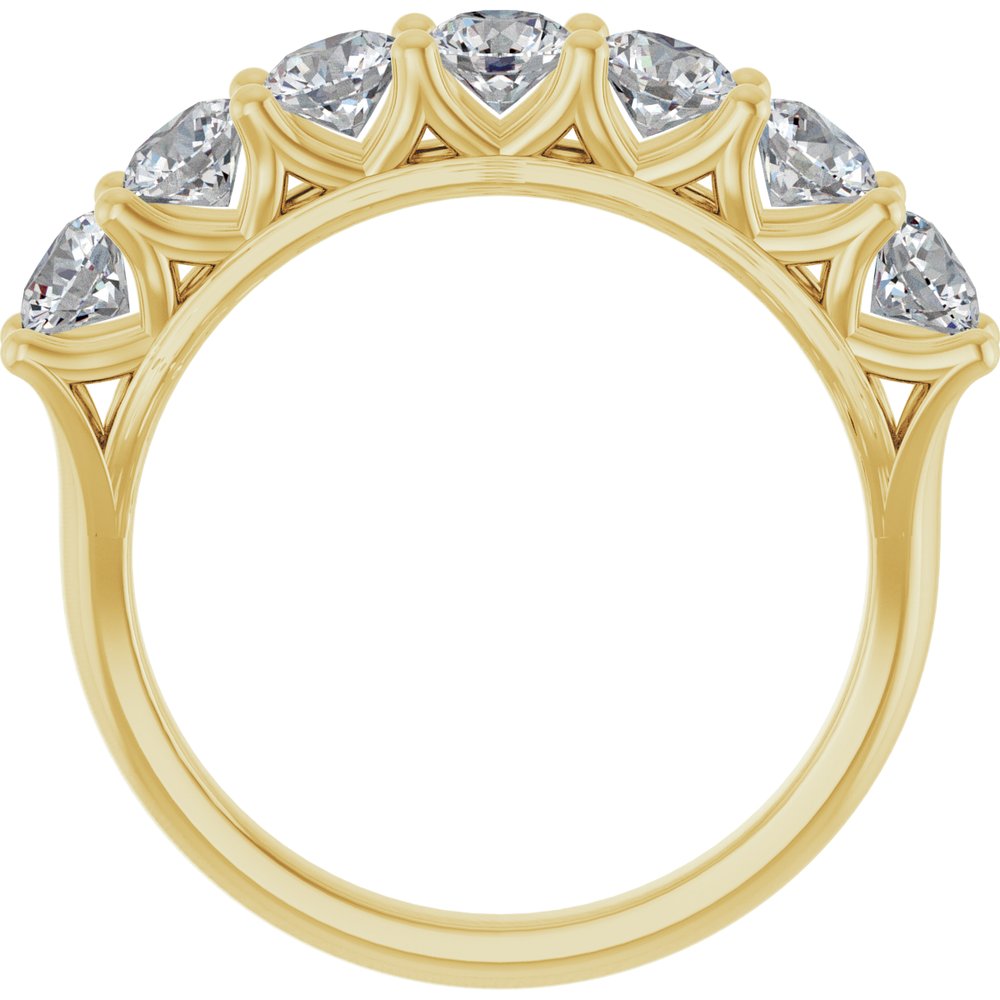 14K Yellow Gold 1 1/3 CTW Lab-Grown Diamond Anniversary Band