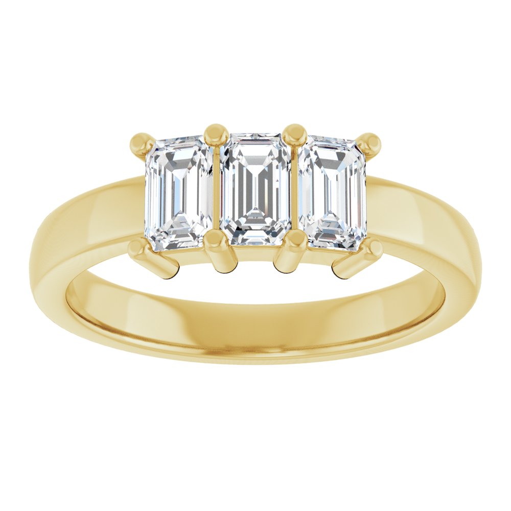 14K Yellow Gold 1 CTW Lab-Grown Diamond Anniversary Band